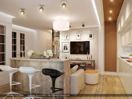 Design stúdió lakás - nagy ötlet 30 fotó (kiváló) Design stúdió lakás - nagy ötlet 30 fotó