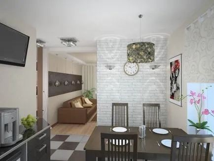 A design a falak a konyhában (51 fotó) tapéta, modern design ötletek 2017 felett étkezőasztal