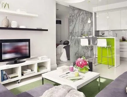 Design stúdió lakás - nagy ötlet 30 fotó (stúdió) Design stúdió lakás - nagy ötlet 30 fotó