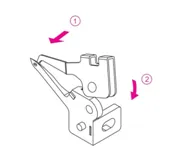 Két szál overlock varrat roller