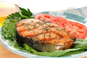 Trout kemencében sült fólia
