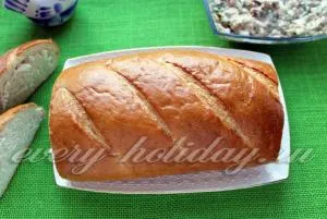 Loaf töltött konzerv hal recept egy fotó