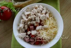 Töltött cipó recept egy fotó, a kemencében (paradicsom) Töltött kenyér recept egy fotó, a sütőben