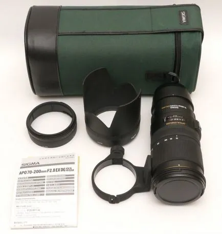 Fényképészeti berendezések - nehéz és vonzó „telefotó” objektív szigma 70-200 felülvizsgálat