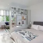 Nappali és hálószoba egy szobában 75 fotók, rendezési és design ötleteket
