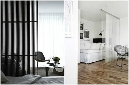 Nappali és hálószoba egy szobában 75 fotók, rendezési és design ötleteket