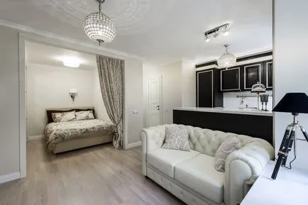 Nappali és hálószoba egy szobában 75 fotók, rendezési és design ötleteket