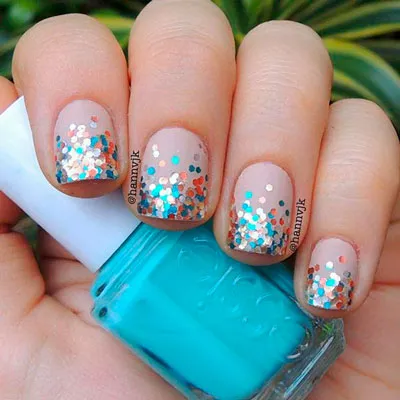 köröm ötletek Glitter, 65 fotó (csillog) köröm ötletek Glitter, 65 fényképek