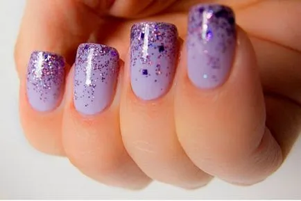 köröm ötletek Glitter, 65 fotó (manikűr ötletek csillog) köröm ötletek Glitter, 65 fényképek