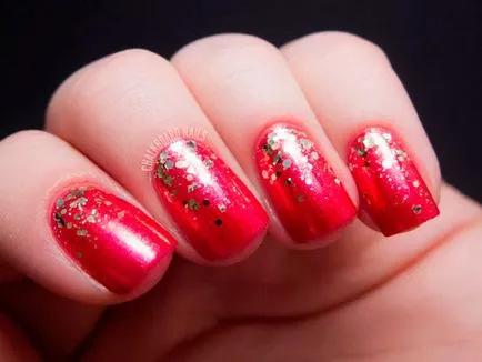 köröm ötletek Glitter, 65 fotó (manikűr ötletek csillog) köröm ötletek Glitter, 65 fényképek