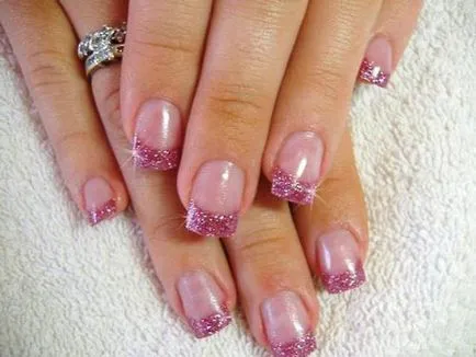 köröm ötletek Glitter, 65 fotó (manikűr ötletek csillog) köröm ötletek Glitter, 65 fényképek