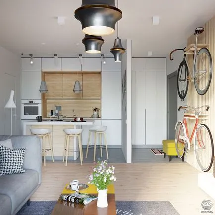 Ötletek egy egy hálószobás apartman