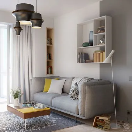 Ötletek egy egy hálószobás apartman