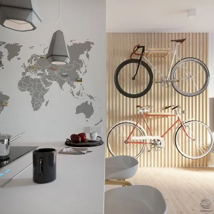 Ötletek egy egy hálószobás apartman