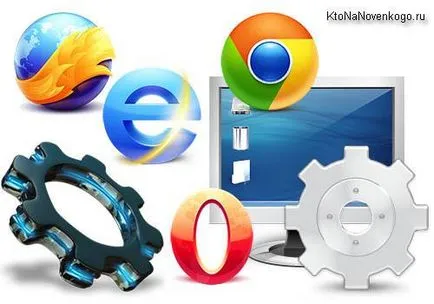 Hogyan kell telepíteni az ingyenes Google Chrome, Yandex böngésző, az Opera és az Internet Explorer Mazilu a