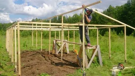 Hogyan építettünk egy üvegház, megyünk a ház