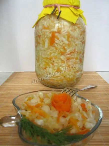 Hogyan készítsünk savanyú káposztát otthon - recept fotókkal