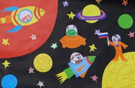 Hogyan kell felhívni a tér fokozatosan ceruza, akvarell, gouache, szivacs, színes ceruzák, rajzok