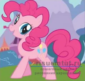 Hogyan kell felhívni a póni Pinkie Pie származó „Barátság - ez egy csoda” fokozatosan ceruza - felhívni itt
