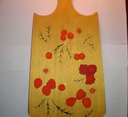 Hogyan kell felhívni Khokhloma festés ceruzák, festékek szakaszok