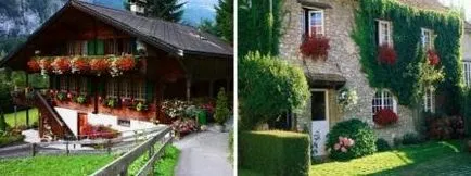 Mit jelentenek a virágágyás az udvaron egy vidéki ház vagy villa