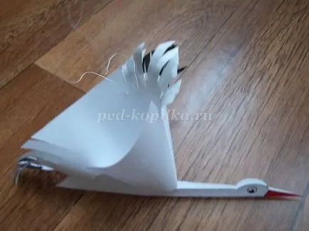 Hogyan készítsünk egy gólya a papír meg a kezét (Stork) Hogyan készítsünk egy gólya papír saját kezűleg