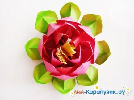 Hogyan lehet a papír lótuszvirág a kezéből