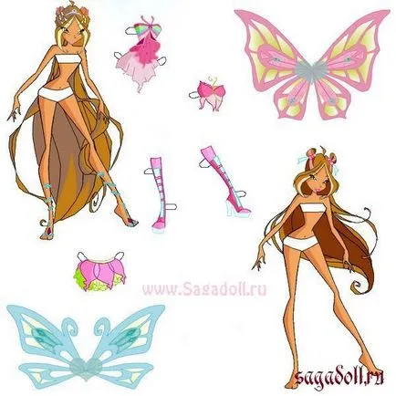 Hogyan készítsünk bábokat papírból Winx