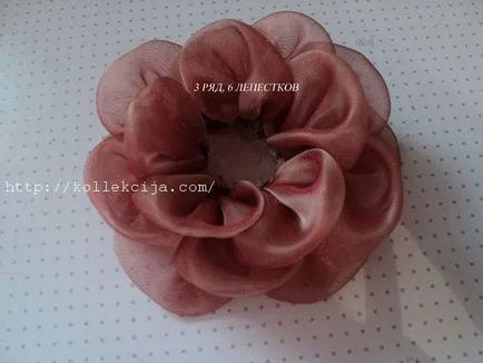 Hogyan tegyük egy rózsát organza, saját kezével - Online magazin