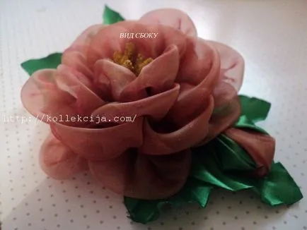 Hogyan tegyük egy rózsát organza, saját kezével - Online magazin