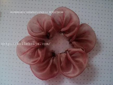 Hogyan tegyük egy rózsát organza, saját kezével - Online magazin