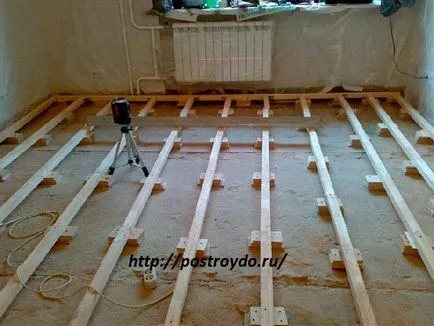 Hogyan feküdt padló deszkából, postroydo