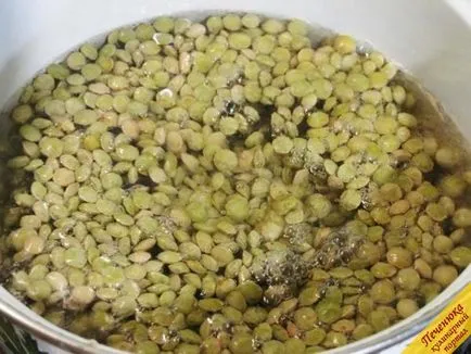 Főzni zöld lencse (lépésről lépésre recept fotókkal)