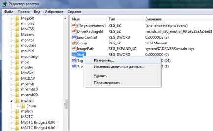 Hogyan lehet engedélyezni AHCI a Windows 7