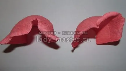 Candy - hullámpapír rózsák március 8-án, a mester - osztály fotók, lépésről lépésre