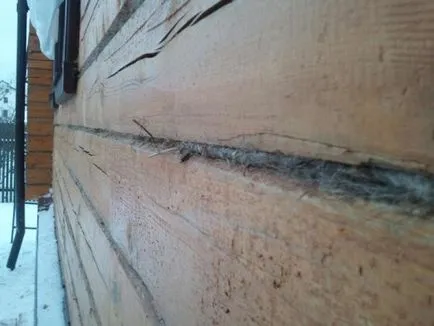 Konopatka rúd alakú ház e tömítés szerkezet (fotó és videó) szükséges (konopatka rúd alakú házat, mint egy tömítés profilos szükséges) Konopatka rúd alakú ház, ha meg kell tömítés a szerkezet (fotó és videó)