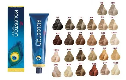 Hajfesték Koleston Wella, színpaletta, vélemények, ár (festék Wella Koleston) Hajfesték Koleston Wella, színpaletta, vélemények, ár