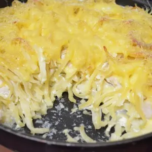 Rakott csirke makarónit