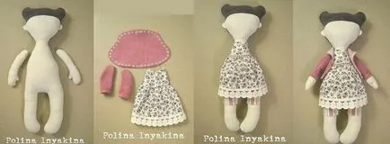 Babák készült ruhát kezével, fotók, ötletek, mesterkurzus