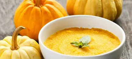 Polenta vízzel vagy tejjel - sütőtök recepteket, a hús és a sajt
