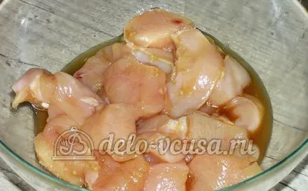 Csirke kebab nyárson recept lépésről lépésre