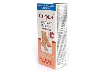 Sophia krém piócák láb - készítmény, ellenjavallatok, vélemények