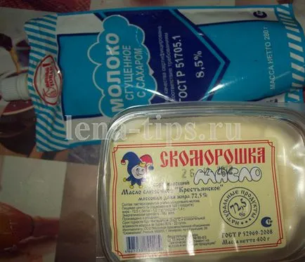 Krémes vaj és sűrített tej, finom receptek képekkel