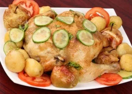 Csirke, egész a sütőben receptek