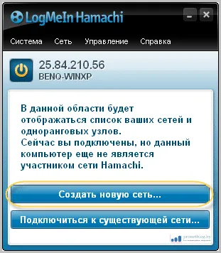 Hálózaton keresztül Hamachi, oktatás a részletek és képek