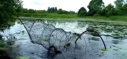 Trammel (szárny, kanóc ryuzha) halászati technika, a design (tervezési) Trammel (szárny, kanóc ryuzha) horgászfelszerelés, tervezés