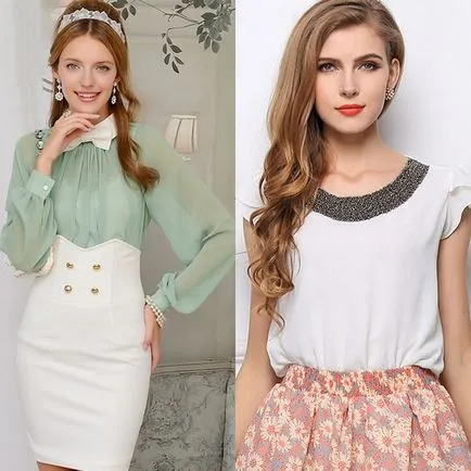 Divat sifon blúz 2017 a fotó modellek és stílusok (fotó) Divat sifon blúz 2017 a fotó modellek és stílusok