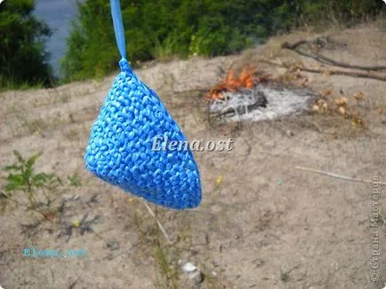 Elegáns és praktikus nyári táska, kötött, csomagokban, kézimunka (csomagok) Elegáns és praktikus nyári táska, kötött a csomagokról, kézimunka