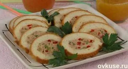 Szokatlanul ízletes kenyér töltött cipó, Expres - torta (lábas) a kenyér - egyszerű receptek (Expres) Szokatlanul ízletes kenyér töltött cipó, Expres - torta (lábas) a kenyér - egyszerű receptek