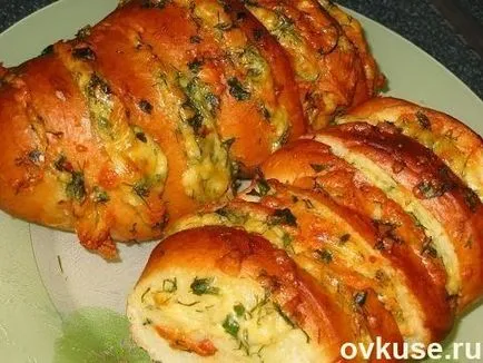 Szokatlanul ízletes kenyér töltött cipó, Expres - torta (lábas) a kenyér - egyszerű receptek (kenyér) Szokatlanul ízletes kenyér töltött cipó, Expres - torta (lábas) a kenyér - egyszerű receptek